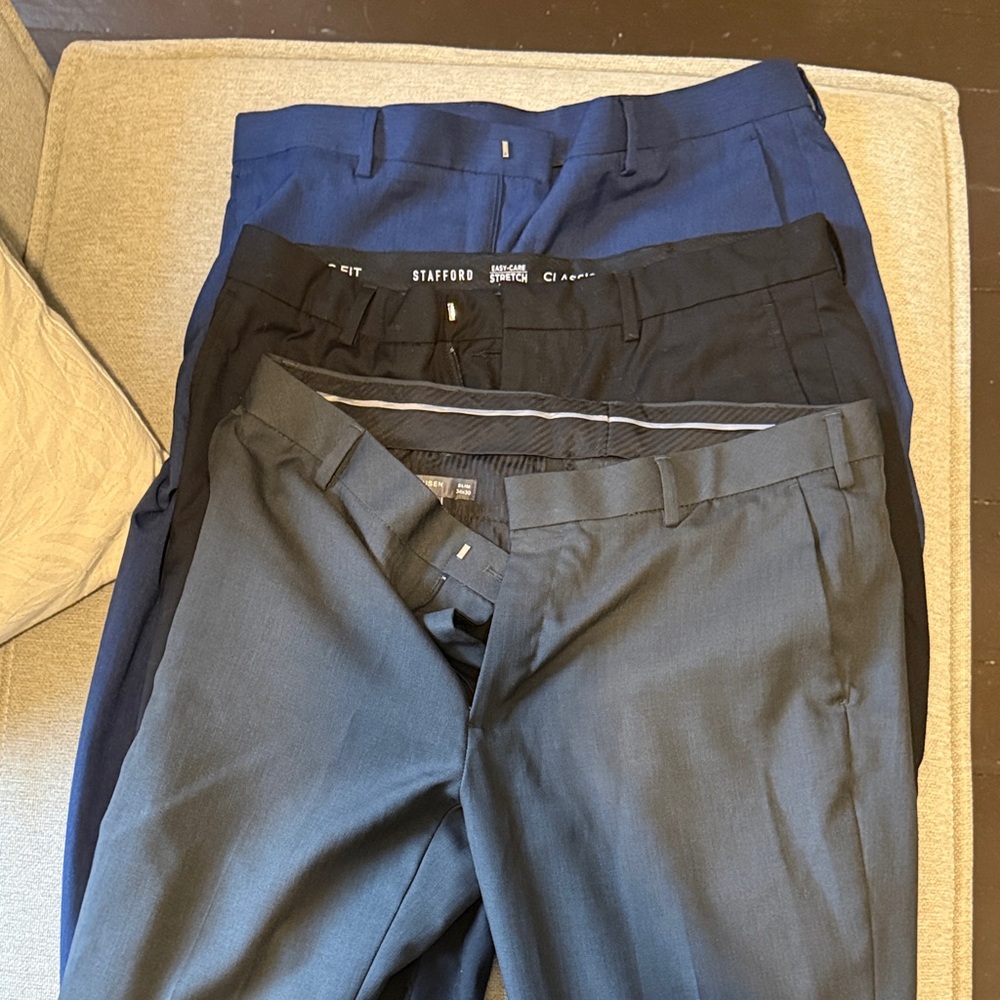Three dress pants